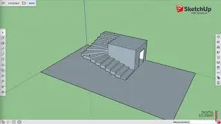 11. Creating a corner staircase challenge in SketchUp - Digital Student Online School