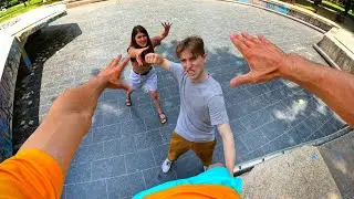 ESCAPING ANGRY BROTHER  ( Parkour POV Chase )