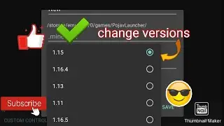 how to change versions in pojav launcher latest version