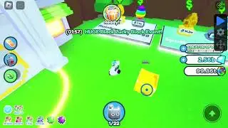 I hatched a golden huge happy rock in pet simulator x