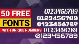50 Free Google Fonts for Unique Number Styles