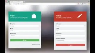 Login|Signup page Validation in PHP part 1