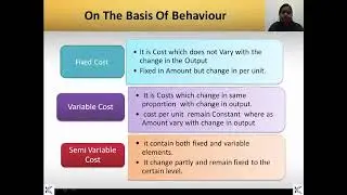 Classification of Cost GOLD Academy  BCOM Videos Lecture - Mumbai University