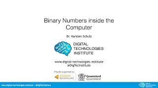 15 minutes Binary Numbers inside the Computer
