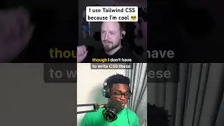 I use Tailwind CSS because I’m cool 😎 #webdevelopment #webdev #javascript #css #coding