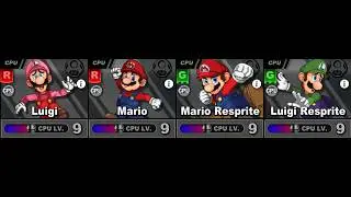 SSF2   Mario and Luigi SSF2 vs Mario and Luigi Resprite