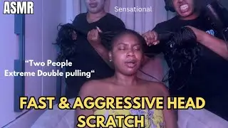ASMR✨FAST & AGGRESSIVE EXTREME HEAD SCRATCH MASSAGE ft @Francesasmr1 @Stephanie-Asmr11  intense🔥