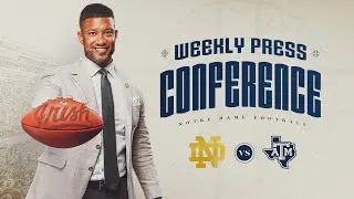 Texas A&M | Marcus Freeman Weekly Press Conference (8.26.24) | Notre Dame Football