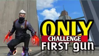 FIRST GUN ONLY challenge in solo vs squad 💪 went overpowered - Free Fire Max