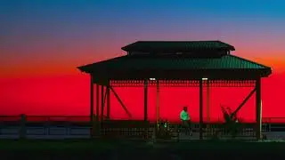 Завораживающий закат озера Кара-Кир. ( Fascinating sunset of Kara-Kir Lake )