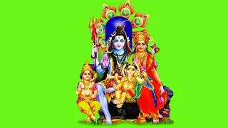lord shiva family green screen || shiv parivar green screen || no copyright ||