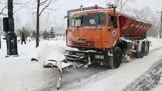 Уборка снега после циклона