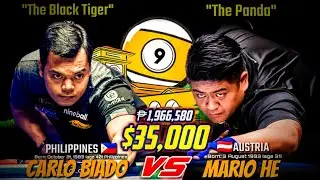 FINAL MATCH | CARLO BIADO VS. MARIO HE, 9-BALL OPEN HIGHLIGHTS 2024
