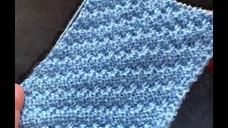🧶УЗОР ДЛЯ НАЧИНАЮЩИХ💚ШИКАРНАЯ ДИАГОНАЛЬ 💚
