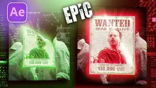 WANTED POSTER EFFECT (After effects) | Tutorial