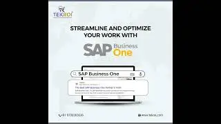 STREAMLINE AND OPTIMIZE YOUR WORK WITH SAP Business One