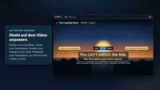 SubDuo — Doppelte Untertitel für Prime Video, YouTube, Netflix & Disney+ (Chrome-Erweiterung)