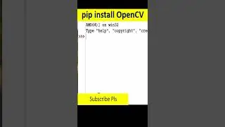 How to install OpenCV #computervision #cv
