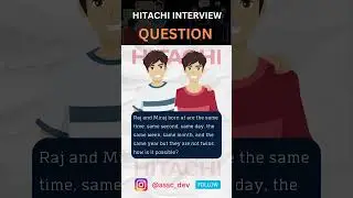 HITACHI Interview Puzzle | software engineer interview | puzzle | #ytshorts #youtubeshorts
