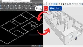 AutoCAD DWG to SketchUp 3D models Super Fast Workflow using plugin
