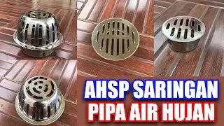 AHSP Saringan Pipa Air Hujan Kuningan - RAB