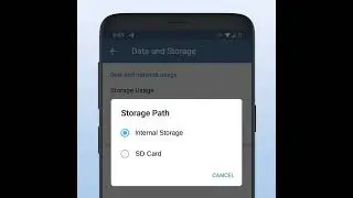 SD Card Storage is available for Android users ... Telegram Tips