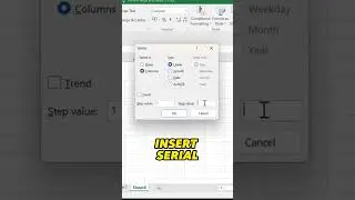 Create Serial Number by using Fill Series |  