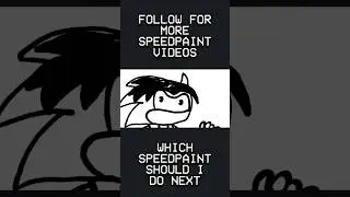 Yaseen Ajina as a Sonic character Speedpaint in 1 minute 