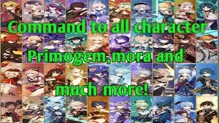 How to use command on genshin impact