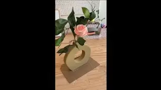 Vaso de gesso simples e rápido de fazer
