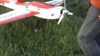 crash rc plane of my friend   (wypadek samolotu rc kolegi)