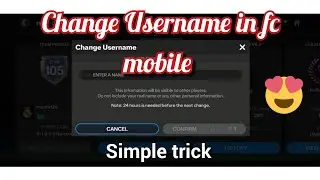 How to change Username in Fc mobile 25 