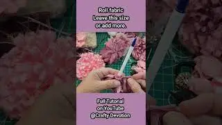 Make your own flowers, Shabby Puff Flower Tutorial #fabricflowers #shabby #flower #craft #diy