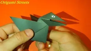 How to make a talking crow. Origami TOY crow