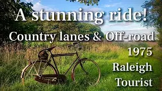 Part 1: A stunning countryside ride on a Raleigh 3-speed vintage Dutch bike. Pt 1: Knott End On Sea.