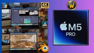 M5 Pro MacBook Pro: Blender, Resolve & 4K Video Benchmarks