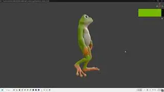 Frog for game with Mixamo rigging-1