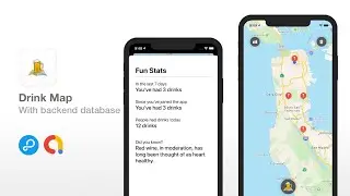Drink Map - Pin and Track your drinks on the map | Similar app has 450,000 downloads | Source Code