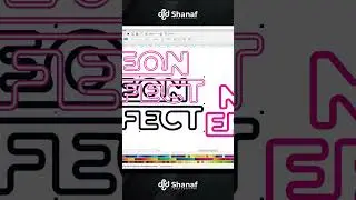 How to create a neon text effects use CorelDRAW - glow neon effect tutorial 