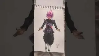 drawing goku black
