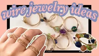 diy wire rings & hoops✨ (inspired by pinterest and tik tok lol)
