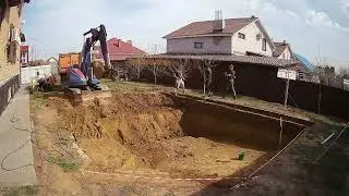 Этапы строительства пруда  Био бассейна