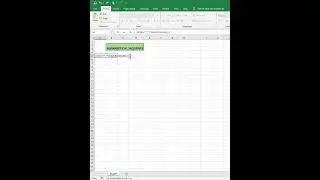 Alphabet Sequence In Excel #excel