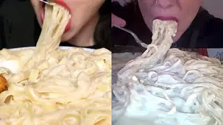 MUKBANGERS WITH *CREAMY* PASTA