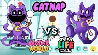 CATNAP POPPY PLAYTIME 🐱 IN AVATAR WORLD VS TOCA BOCA 😍 WHO WINS?