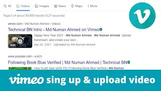 How to upload video on Vimeo | How to create an account on Vimeo | Google Video Available