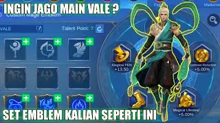 Tutorial Set Emblem Vale Tersakit 2021 Habis Nonton 99% Jago Main Vale