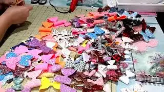 Studio Vlog - Bow Making - My First Craft Show - Christmas Hair Bows
