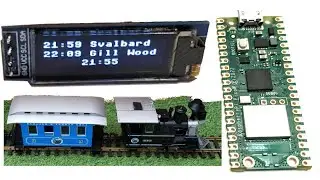 Raspberry Pi Pico W - model railway departure sign with Wireless connectivity to railroad automation