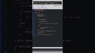Basic Bank Pin (Login Program) in 